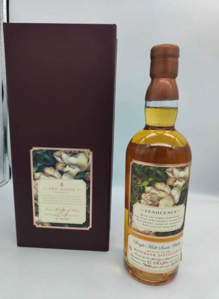 Rosebank 21 “Innocence” whisky, Collections, Vins, Comme neuf, Enlèvement ou Envoi