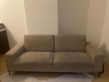 Zetel grijs 220 x 85 cm beschikbaar voor biedingen