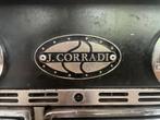 Corradi - metaal/zwart - gasfornuis, Huis en Inrichting, Keuken | Keukenelementen, Ophalen, Gebruikt, Zwart, 50 tot 100 cm