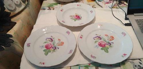 Bavière, Allemagne, 2 assiettes plates, 1 creuse, Antiquités & Art, Antiquités | Services (vaisselle) pièces, Enlèvement ou Envoi