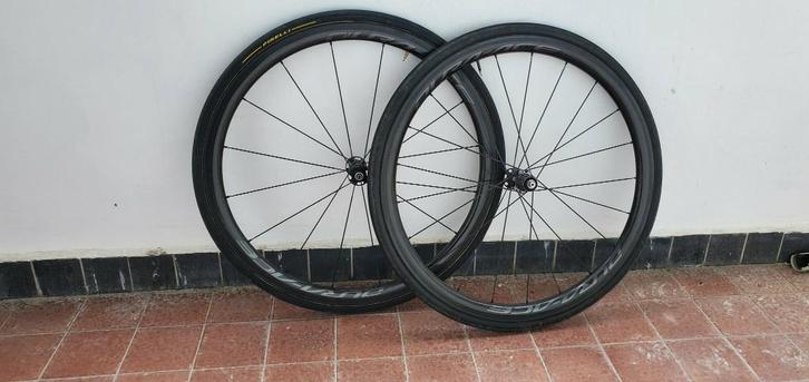 Shimano Dura-Ace C40 Carbon Wielen + Accessoires, Fietsen en Brommers, Fietsaccessoires | Overige Fietsaccessoires, Zo goed als nieuw