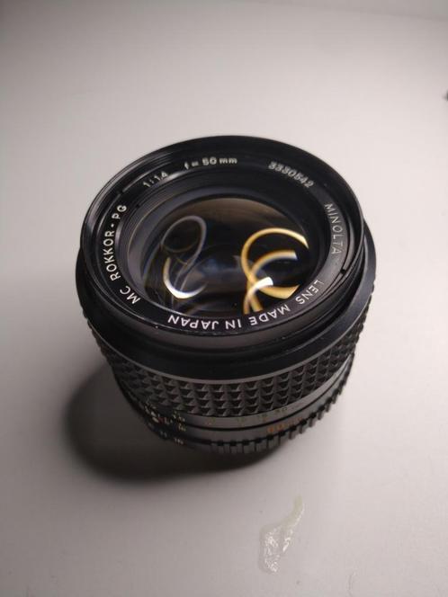 Minolta cm Rokkor-PG 50 mm F14, Audio, Tv en Foto, Foto | Lenzen en Objectieven, Gebruikt, Standaardlens, Ophalen