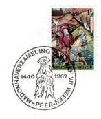 België : 14-10-1967 : Geïllustreerde stempel #@PEER @#, Met envelop, Frankeerzegel, Ophalen of Verzenden, Gestempeld