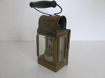 Lampe de chemin de fer ancienne en cuivre | Belgian Railways, Enlèvement ou Envoi, Utilisé