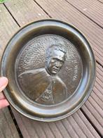 Koperen Pater Damiaan bord, Verzamelen, Ophalen of Verzenden, Gebruikt, Overige typen, Christendom | Katholiek