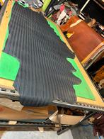 Grijszwart Italiaanse halve huid 1.3 mm dik iets stug A537, Enlèvement ou Envoi, Comme neuf, Noir