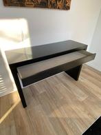 Comode - toilettafel - zwart/bruin, Ophalen, 100 tot 150 cm, 1 of 2 laden, Zo goed als nieuw