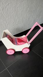 Houten poppenwagen, Ophalen, Gebruikt