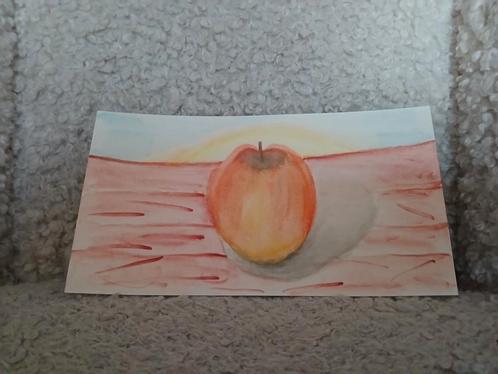 De heerlijke appel, Antiek en Kunst, Kunst | Schilderijen | Modern, Ophalen of Verzenden