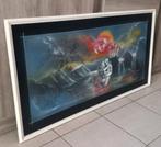 Kader op houten tableau met naakt liefdespaar, Ophalen