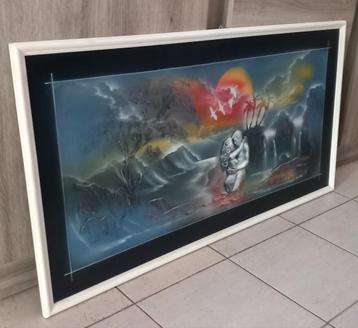 Prachtig tableau met naakt liefdespaar  beschikbaar voor biedingen