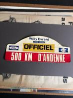 rally plaat 500 km Andenne jaren 60/70 Willy Evrard Ford, Ophalen of Verzenden, Gebruikt, Auto's