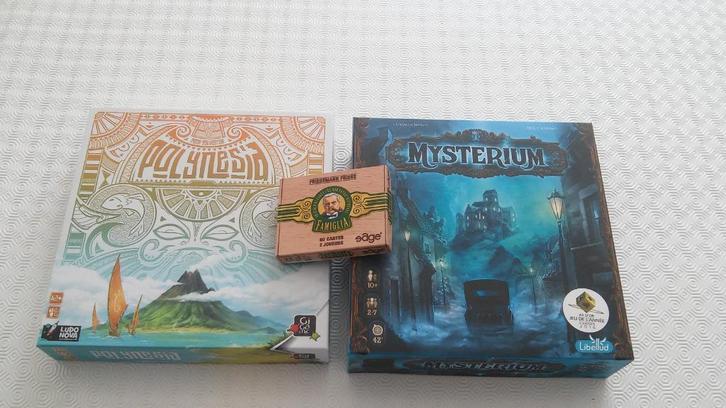 jeux de société - MYSTERIUM/POLYNESIA/FAMIGLIA, Hobby en Vrije tijd, Gezelschapsspellen | Bordspellen, Zo goed als nieuw, Ophalen