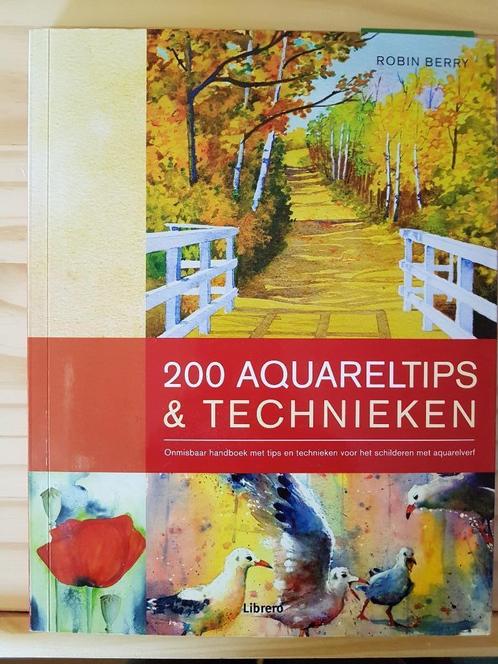 Boek Aquareltips & Technieken, Boeken, Hobby en Vrije tijd, Zo goed als nieuw, Tekenen en Schilderen, Ophalen