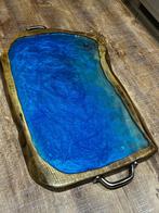 Table apéritive unique en chêne/résine Epoxy (Fait main), Enlèvement ou Envoi