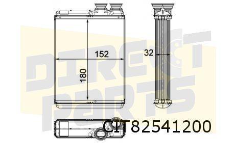Citroen C3 (1/10 - 9/16) (A51) DS DS3 (3/10 - 11/19) kachelr, Auto-onderdelen, Airco en Verwarming, Citroën, Nieuw, Verzenden