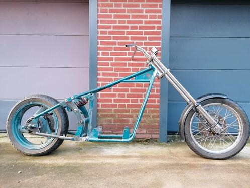 DPP Eigenbouw frame & kenteken 1993 Chopper Bobber, Motoren, Motoren | Overige merken, Particulier, Chopper, 4 cilinders, Minimaal motorrijbewijs A1