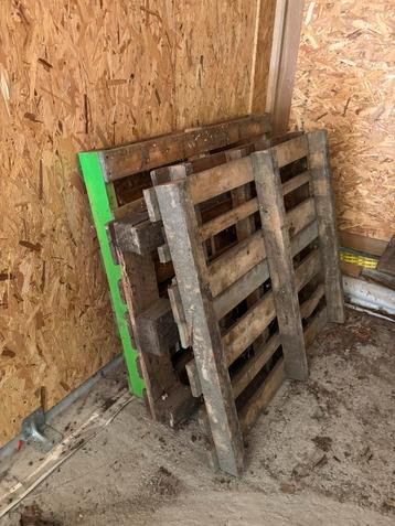 Oude houten pallets gratis  beschikbaar voor biedingen