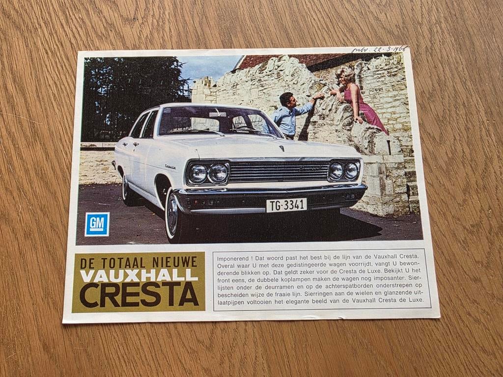 Brochure Vauxhall Cresta, Verzenden