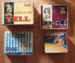 boîte cigares cogetama avec encart kareli.davros. tell righi, Collections, Boîte en métal, Utilisé, Enlèvement ou Envoi