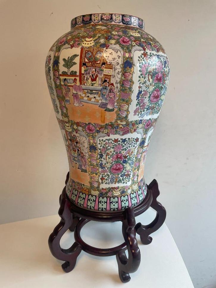 Grote Chineese vaas (88cm), Antiek en Kunst, Antiek | Vazen, Ophalen