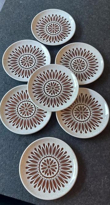 7 dessert borden Biltons Staffordshire England beschikbaar voor biedingen