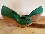 Chaussures femme compensées 38, Ophalen, Overige typen, Zo goed als nieuw, Groen