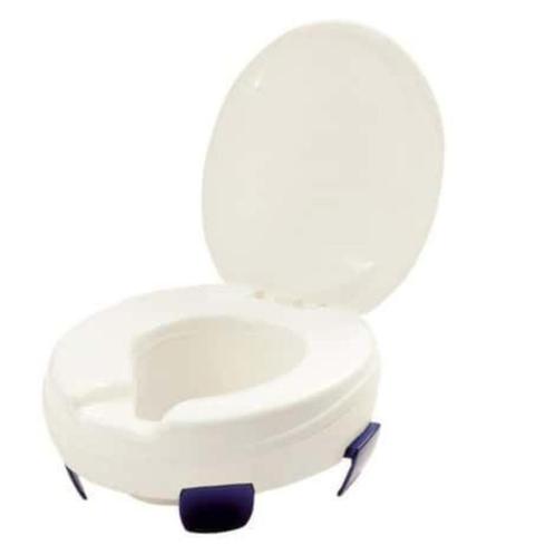 Rehausseur WC  avec abattant - Élève jusqu'à 11 cm  - 4 Clip, Divers, Matériel Infirmier, Comme neuf, Enlèvement ou Envoi