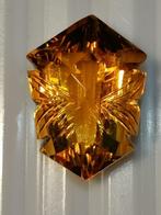 Oranje Citrien - 15,17 ct - Testen (ALGT) - Topkwaliteit, Handtassen en Accessoires, Edelstenen, Ophalen of Verzenden