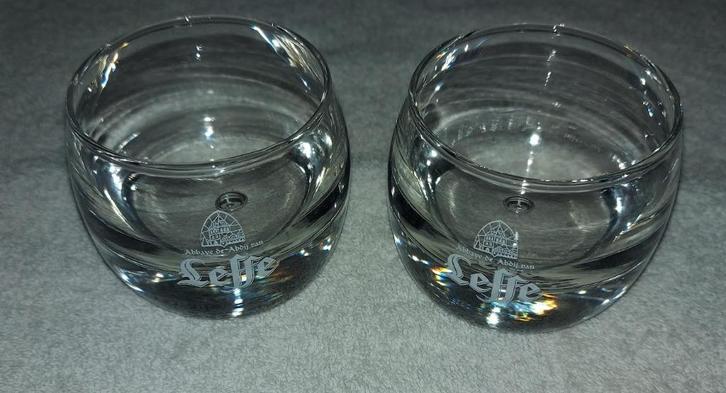 2 mooie borrelhapjesglaasjes van LEFFE, Hobby en Vrije tijd, Overige Hobby en Vrije tijd, Nieuw, Ophalen