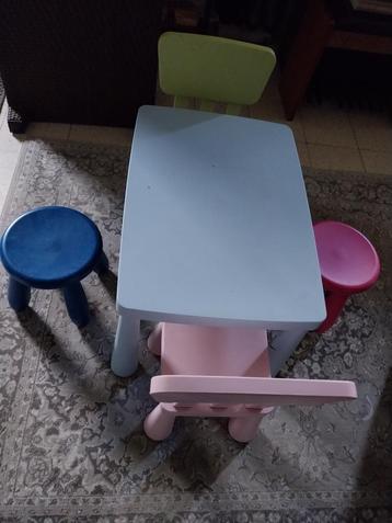 Kindertafel met stoeltjes. beschikbaar voor biedingen