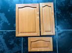 16 massieve eiken panelen keukendeur + beslag, Doe-het-zelf en Bouw, Ophalen, Zo goed als nieuw, Eiken, Geïmpregneerd