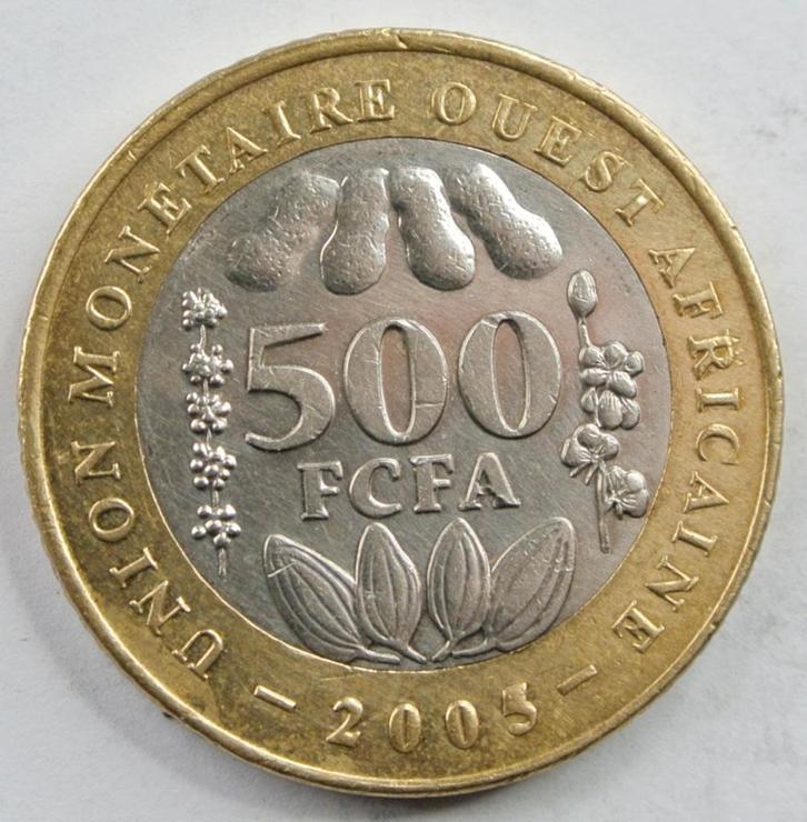 Av Pces WEST-AFRIKA KM #15 „500 FRANCS” UIT 2005, Postzegels en Munten, Munten | Afrika, Losse munt, Overige landen, Ophalen of Verzenden