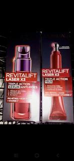 L'Oréal lot revitalift laser x3 serum+ soin yeux, Bijoux, Sacs & Beauté, Tout le visage, Enlèvement ou Envoi, Accessoires, Neuf