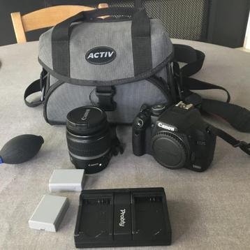 Fototoestel Canon EOS500 met kit lens EFS 18-55 mm beschikbaar voor biedingen