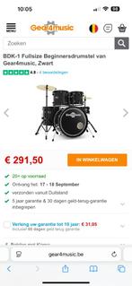 Drumstel gear 4 music, Muziek en Instrumenten, Drumstellen en Slagwerk, Ophalen, Zo goed als nieuw, Overige merken