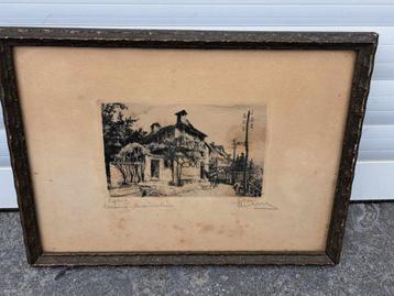 gravure signe beschikbaar voor biedingen