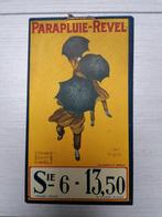 Plaque publicitaire tôle Parapluie Revel Leonetto Cappiello, Utilisé, Enlèvement ou Envoi, Panneau publicitaire