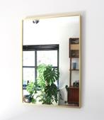Vintage seventies spiegel, Huis en Inrichting, Woonaccessoires | Spiegels, Ophalen, Gebruikt, Rechthoekig