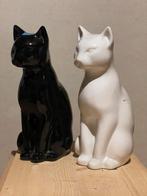 Set keramieken katten zwart-wit – 1 met herstelling, Ophalen, Zo goed als nieuw