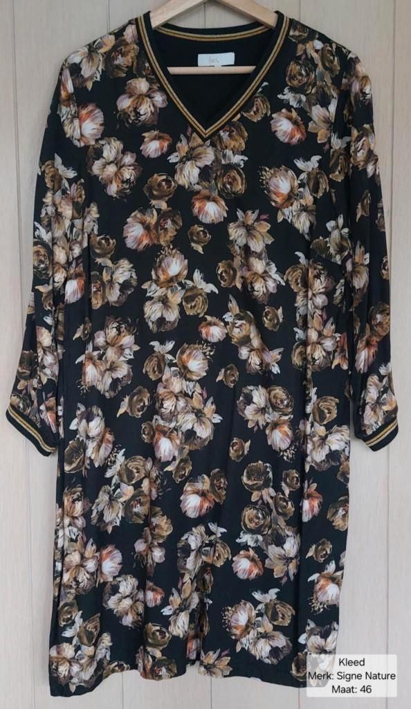 Kleed dames: Signe Nature maat 46 (NIEUWSTAAT), Vêtements | Femmes, Robes, Neuf, Taille 46/48 (XL) ou plus grande, Noir, Enlèvement ou Envoi