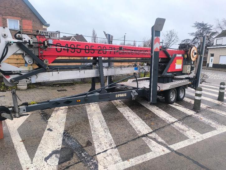 Aanhangerskraan, Doe-het-zelf en Bouw, Bouwliften, Gebruikt, Bouwlift, Ophalen