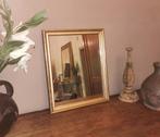 Petit miroir doré antique 45 x 37, Maison & Meubles, Rectangulaire, Utilisé, Enlèvement ou Envoi