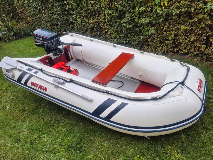 Suzumar ds290 ALU van 2023 + 8pk Evinrude, Watersport en Boten, Rubberboten, Zo goed als nieuw, Overige merken, Aluminium, Minder dan 70 pk