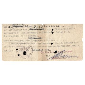 Waxxen-xx - mutatiebewijs - 1943 beschikbaar voor biedingen