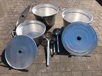 Grote  kookpotten, Ophalen, Zo goed als nieuw, Aluminium