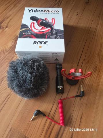 RØDE VideoMicro Micro directionnel pour reflex & smartphone, Musique & Instruments, Microphones, Enlèvement, Utilisé, Micro studio
