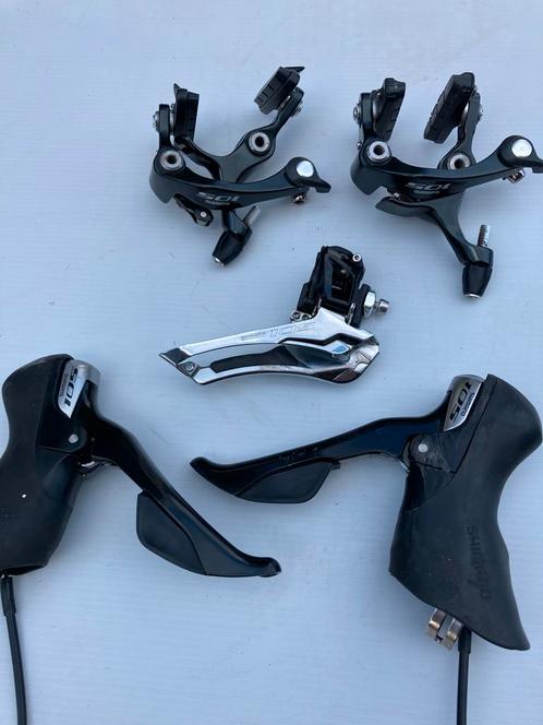 Remklauwen, handgrepen, derailleur Schimano 105, Fietsen en Brommers, Fietsonderdelen, Gebruikt, Ophalen of Verzenden