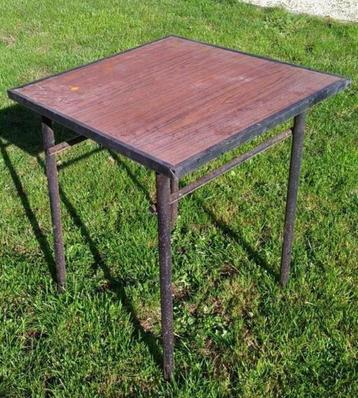 1 table d appoint vintage 60/74 cm hauteur, Enlèvement, Utilisé