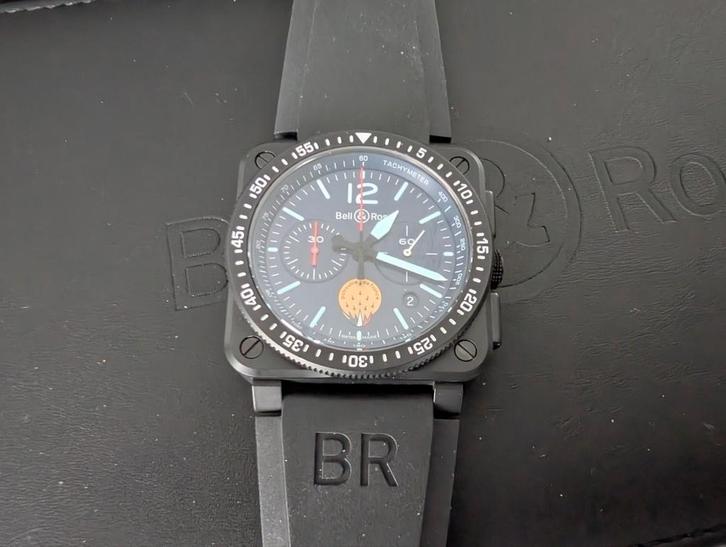 Bell&Ross 03-94 patrouille de France (500 exemplaires), Bijoux, Sacs & Beauté, Montres | Hommes, Comme neuf
